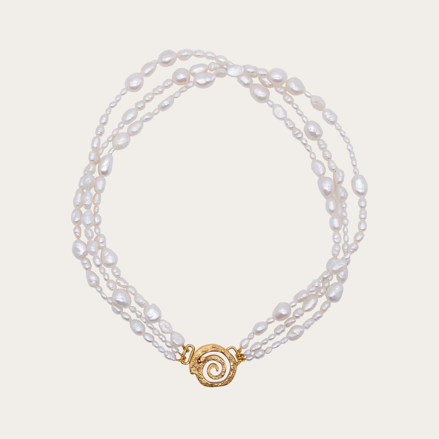 Spiral Pearls Necklace
