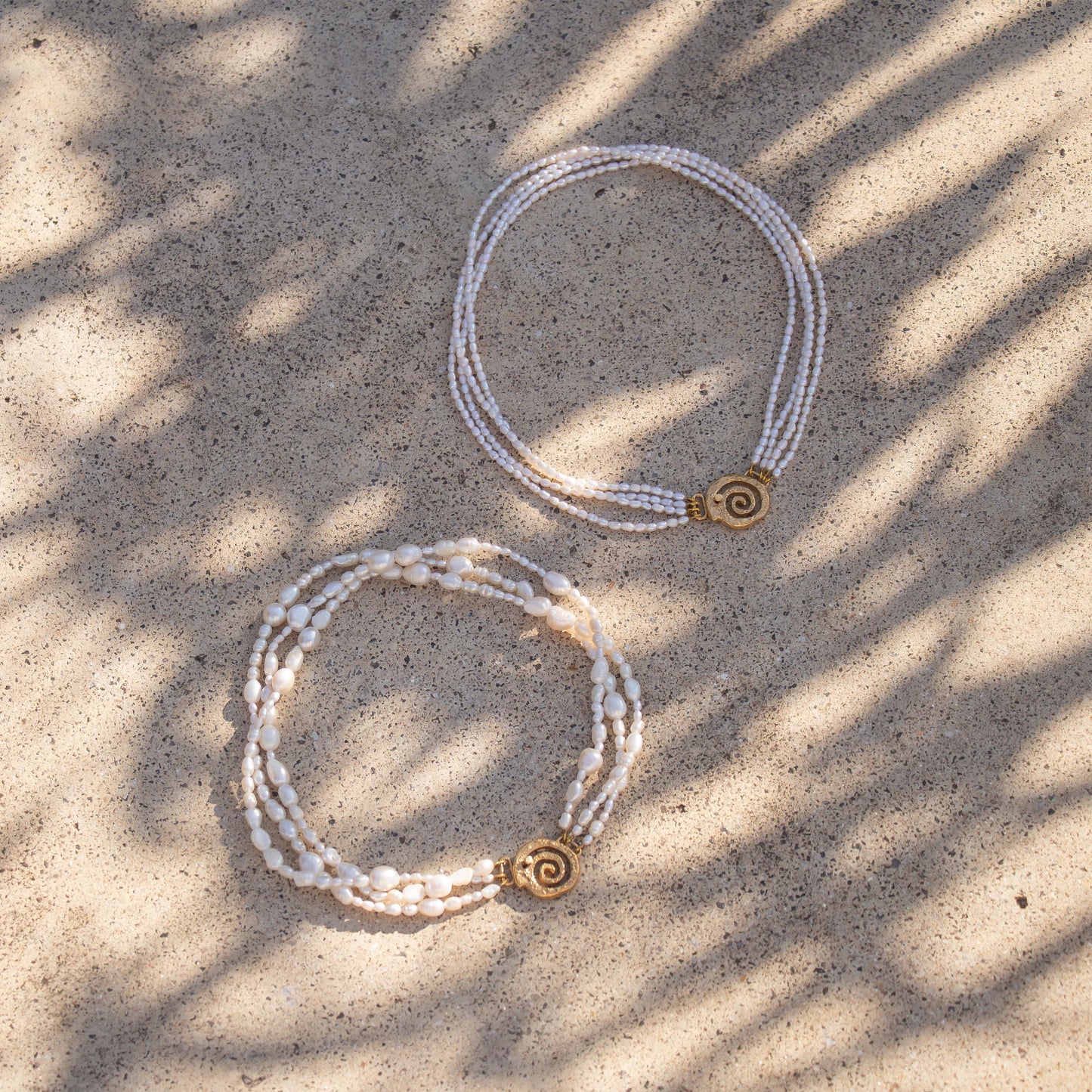 Spiral Pearls Necklace