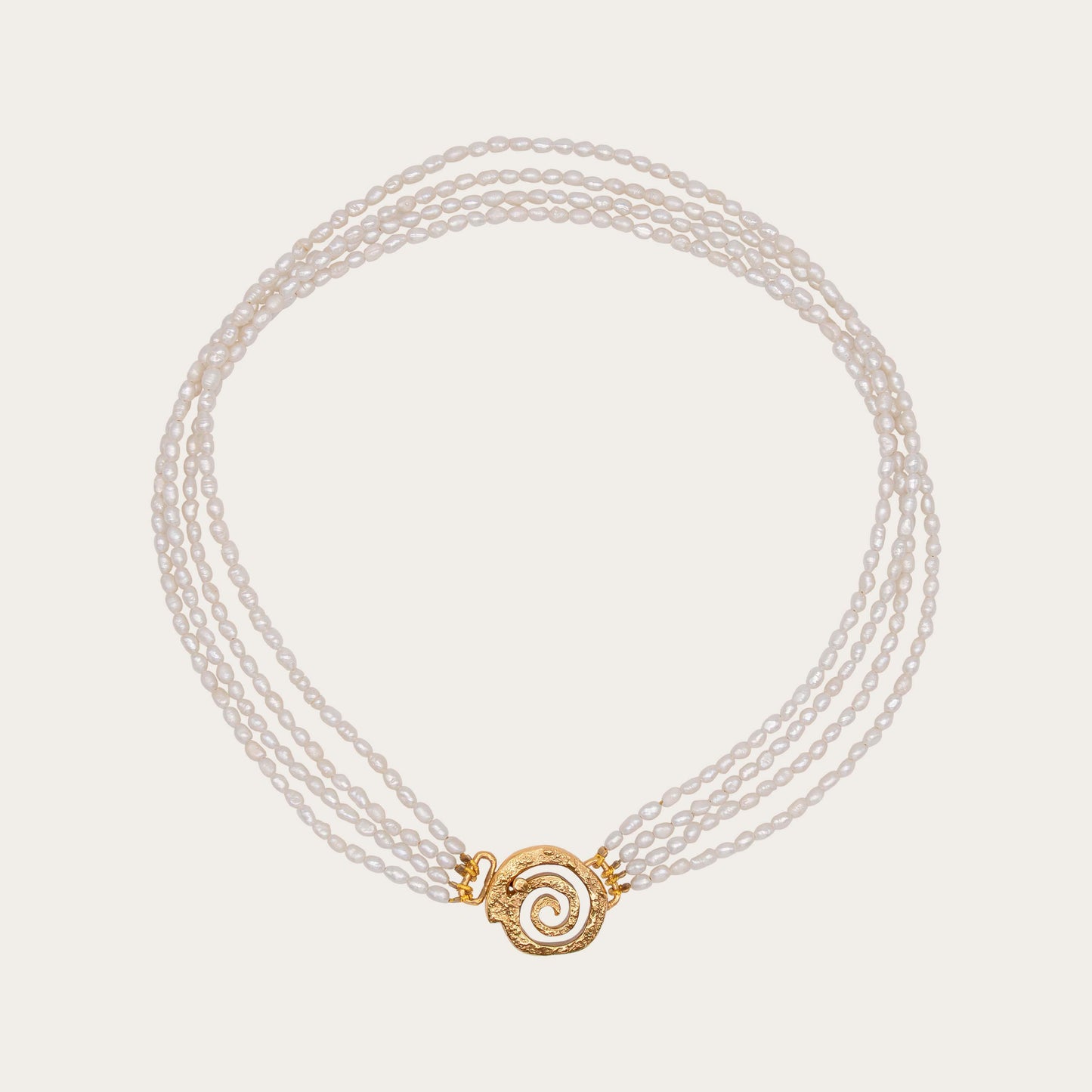 Spiral Pearls Necklace